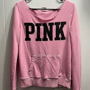 Long sleeve pink shirt with zebra heart on back